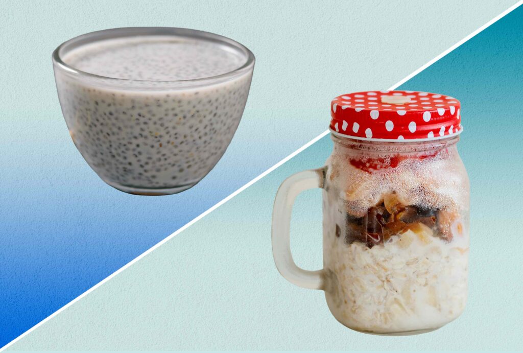 Pudín de semillas de chía versus avena nocturna: ¿cuál es más saludable?